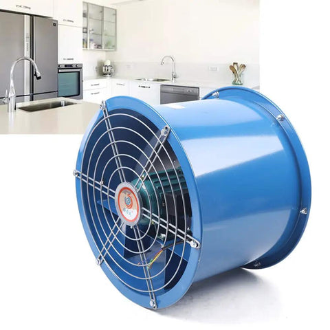 Beefy 110V Axial Exhaust Fan With 5400 Cubic Meters Per Hour Air Flow 16 Inch Wheel 1420 RPM in modern kitchen setup