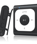 64GB Clip MP3 Player With Bluetooth For On The Go Music Ultra Portable Clip On Player With Simple Button Controls Hands Free Listening Screen Free Design