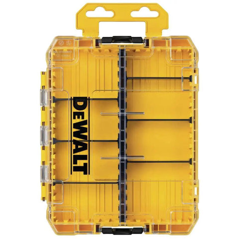 Medium Duty Tool Box With Eight Compartments Small Parts Organizer, Grab And Go Portable Tough Case With Customizable Dividers