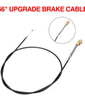 56 Inch Go Kart Brake Cable Kit For Predator 212cc 196cc And GX Series Engines shown coiled with close-up of cable end