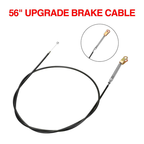 56 Inch Go Kart Brake Cable Kit For Predator 212cc 196cc And GX Series Engines shown coiled with close-up of cable end