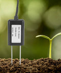Soil pH Sensor With RS485 0 To 5V 0 To 10V And 4 To 20mA Outputs Epoxy Probe for indoor outdoor gardening in soil with plant sprout