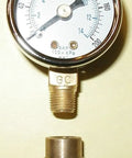 oil burner fuel pressure gauge 0-200 PSI with fittings