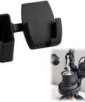 Espresso Preheat Controller Mount With Heavy Duty Holder Compatible With Flair 58, matte black, compact design for espresso prep.