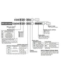 Rock Solid Compact Air Cylinder Acting As A Smooth Operator Pneumatic Actuator diagram detailing mounting, stroke, and auto switch options.