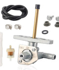 Honda Fuel Valve Petcock Shutoff Fits Rancher TRX350 TRX400 TRX420 Foreman TRX450 TRX500 Recon TRX250 Rubicon Rincon TRX650 ATVs Ride Ready Install Durable Replacement Valve with accessories shown