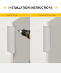 10 Pack Brushed Nickel Cabinet Pulls One And Five Sixteenths Inch Finger Pulls For Cabinets edge installation