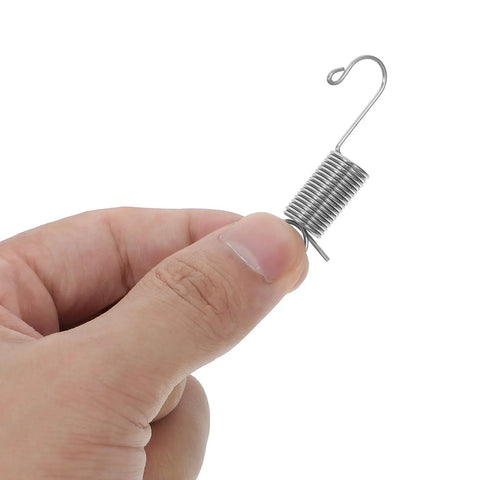 Top Notch 12-Piece Mini Stainless Steel Extension Springs Kit With Secure Hooks And Wire Pulling Clips For Quick Graphic Swaps On Display Boards Perfect For Shop Repairs And Tough Industrial Jobs With Durable Galvanized Metal For Maximum Stability, hand-held spring