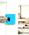 Close-up of Magnetic Hinge Jig Kit For Quick No Drill Needed Door Install And Drawer Woodworking Accurate Hinges Cutting Guide