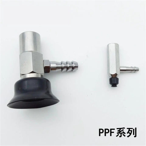 Heavy Duty PFYK Pneumatic Vacuum Suction Cup with large nitrile silicone nozzle, designed for industrial manipulators.