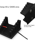 Keep Your Workbench Clean With This Sweet Soldering Wire Holder, featuring 5 heavy duty ABS slots for 30AWG to 12AWG wires.