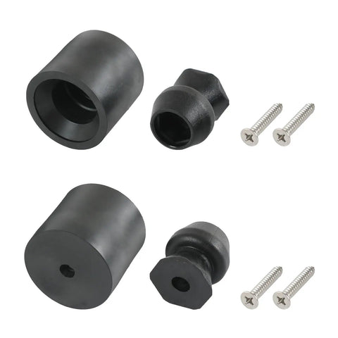 Low Profile Rubber Trailer Door Holder Kit For RV Camper Boat And Horse Trailer Keeps Doors Quiet And Secure With A Rugged Bumper Easy Install Weather Resistant 2 Pack