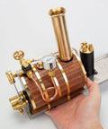 200ML Copper Steam Boiler Generator With Thermal Insulation Automatic Gas Regulator Pressure Gauge Water Level Indicator