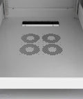 Interior view of Beefy 42U Server Rack Cabinet With 35 Inch Depth showing air control system and cooling fans setup.