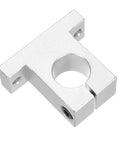 4 Pack SK25 Aluminum Linear Rod Rail Shaft Support Brackets for 25mm Shaft shown in a silver tone, front view.