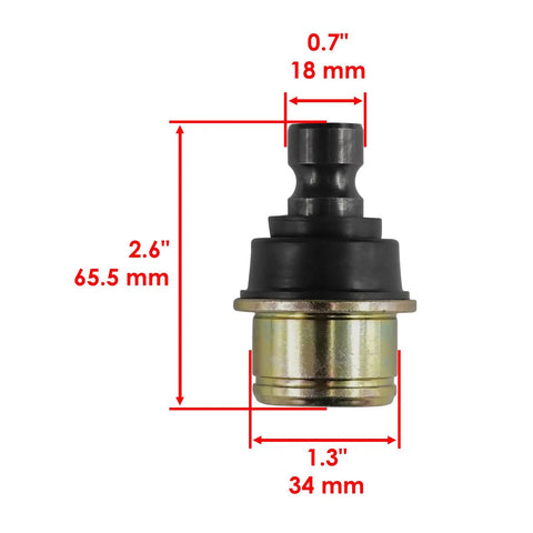 2x Front A-Arm Bushing Ball Joint Kit For Can-Am Commander 800R 2012-2020, Commander 800 4x4 2014-2015, Commander Max 800R 2018-2020 Includes Pivot Bushing Kit And Ball Joints For Seamless Fit, 18 mm ball joint