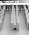 Hella Durable Glass Balustrade Posts With Slick Silver Finish Crafted From Heavy Duty 304 Stainless Steel for safety railings