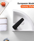 Space Saver Corner Bathroom Sink 18 By 13 Ceramic Vessel With Wall Mount Pop Up Drain Installation Kit White Modern Design