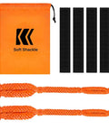 Heavy Duty Soft Shackle Recovery Kit Half Inch By Twenty Two Inch 56,000 LBS UHMWPE Ring Kit contents with orange bag