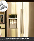 2 Pack Adjustable Refrigerator Door Hinges For Upright Freezers Durable Metal Replacement Hinges For Secure Door Closure