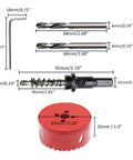 83mm Bi Metal Hole Saw Kit With Twist Drill Bit And L Hex Wrench for cornhole boards, wood, plasterboard, plywood, plastic
