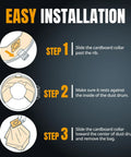 Step-by-step instructions for Heavy Duty Replacement Vacuum Bags For Festool Ct Mini Midi And Ct15 Dust Extractors featuring easy installation.