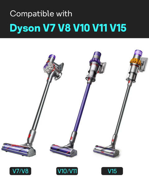 Replacement Quick Release Wand For Dyson V7 V8 V10 V11 V15 Cordless Stick Vacuum Cleaner Extension shown on vacuum models.