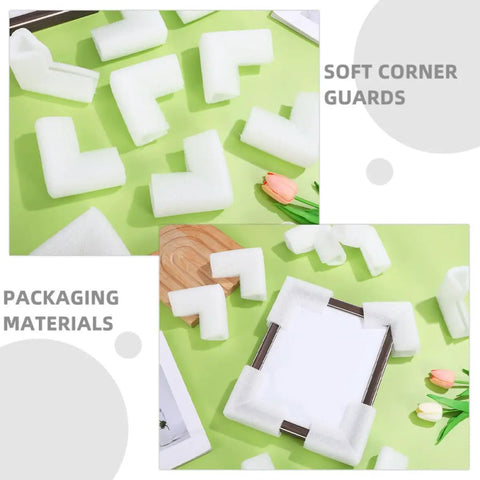 Thickened Foam Corner Edge Protectors Set Universal Size Soft Foam Padding For Moving And Packing Picture Frames And Furniture