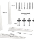 Heavy Duty Wall Mount Bracket For Outdoor Mini Split AC 7000 To 15000 BTU Supports Up To 330 Lbs with Easy Install Hardware