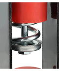 Close-up of Superior Spring Vibration Isolator Hangers 12 Pack Ceiling Damping Mount with steel and polymer elements.