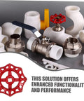 Two Pack Cast Iron Handwheel For Water Valve Handles And RV Waste Valve Kits beside plumbing fittings