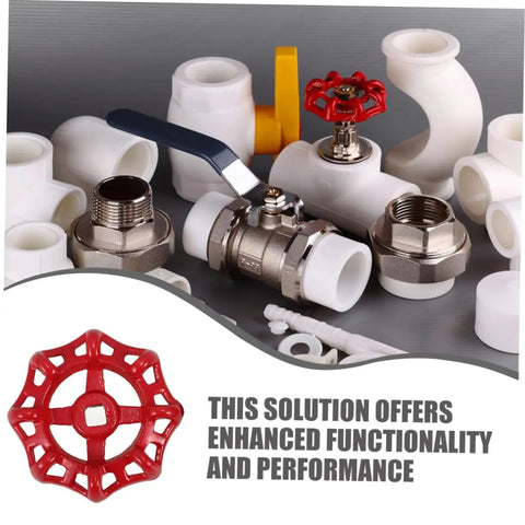 Two Pack Cast Iron Handwheel For Water Valve Handles And RV Waste Valve Kits beside plumbing fittings