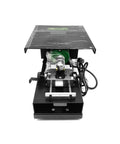 Heavy Duty 1950 Watt Bench Grinder For Jade Polishing And Gemstone Cutting Featuring Variable Speed Control, top view with motor and platform.