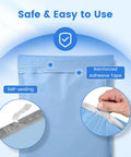 Close-up of blue Poly Mailers 10x13 Inches 50 Pack Self Seal Shipping Envelopes, showing self-seal adhesive and tear-resistant features.