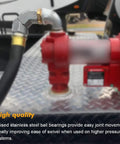 3/4 Inch Fuel Hose Swivel 360 Degree Rotating Connector For Fuel Nozzle And Hose No Twist Design Zinc Alloy Rust Resistant Easy Install Durable Marine RV Boat Use on hose with elbow fitting