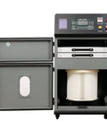 Heavy Duty Laser Fume Extractor With Multi Stage Filtration And Powerful Airflow Designed To Crush Welding Smoke In Shop Bays, showing open filtration compartment.