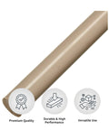 PEEK Plastic Round Rod 0.25 Inch Diameter By 24 Inches Length Durable Heavy-Duty Industrial-Grade Material for Engineering Projects
