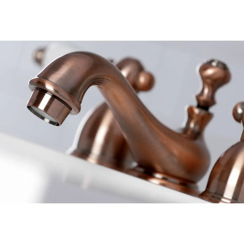 Restoration Mini Widespread Lavatory Faucet With Porcelain Lever Polished Chrome Solid Brass Construction Ceramic Disc Cartridge