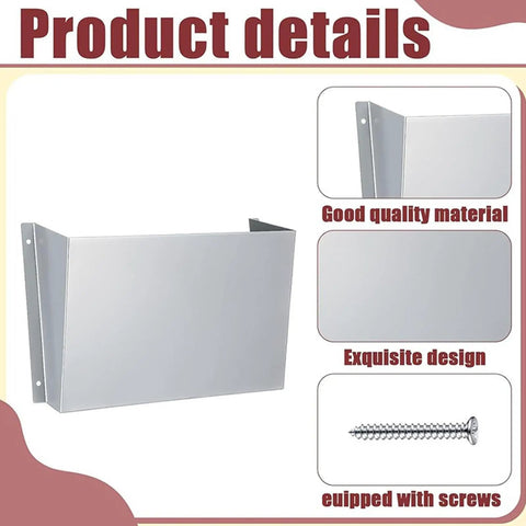 Tough As Nails Aluminum Van Storage Rack Wall Mount Organizer 30.5x3.5x18 Cm showing construction details