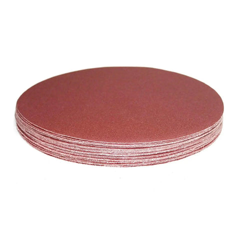 Huge 12 Inch 300MM Hook And Loop Sanding Discs With Premium Aluminum Oxide stacked for wall grinding and smoothing drywall surfaces.