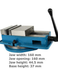 6 Inch Precision Bench Vise With Swivel Base For Milling Shaping And Drilling Machines, Rugged Cast Iron Build