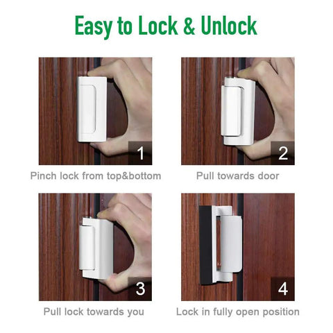 Front Door Security Reinforcement Lock With 800 Lbs Strength Kid Safe Tamper Resistant Inside Flip Lock High Deadbolt Easy Install Built For Real Home Defender Keeps Your Fam Safe From BreakIns