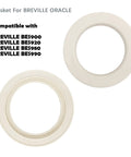 Grouphead Gasket Replacement For Oracle Dual Boiler Espresso Machines BES900 920XL 980 990 Anti Leak Silicone Water Seal Accessory 2 Pack Durable High Quality Ring For Leak Protection And Long Lasting Performance compatible with Breville.