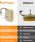 Comparison of Upgraded WR60X10141 WR60X31522 Refrigerator Evaporator Fan Motor and standard model
