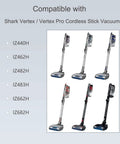 Image showing compatibility list for Replacement Charger For Shark Vertex Cordless Vacuums IZ440H IZ462H IZ482H IZ483H IZ662H IZ682H.