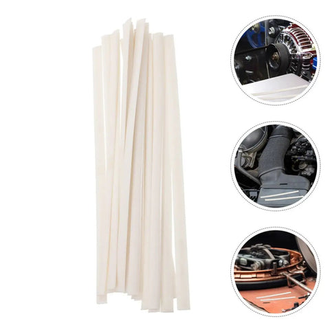 40 Pack White Pp Car Bumper Repair Welding Rods For Plastic Auto Body Fixes Easy DIY Patching And Replacement Tools.