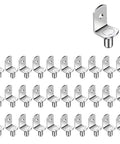 Heavy Duty Shelf Pegs With L Shaped Brackets And Nickel Plated Pins For Strong Closet Pantry And Garage Storage Load Bearing Support