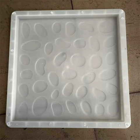 Two Piece Concrete Molds For Walkways And Paths DIY Plastic Square Stamps For Flagstone Casting Concrete Paver Molds For Garden Paths