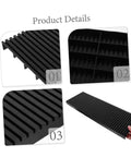 Close-up views of antistatic bar rack set for PCB care and storage, featuring split tray lid and durable ESD tray organizer for circuit boards.