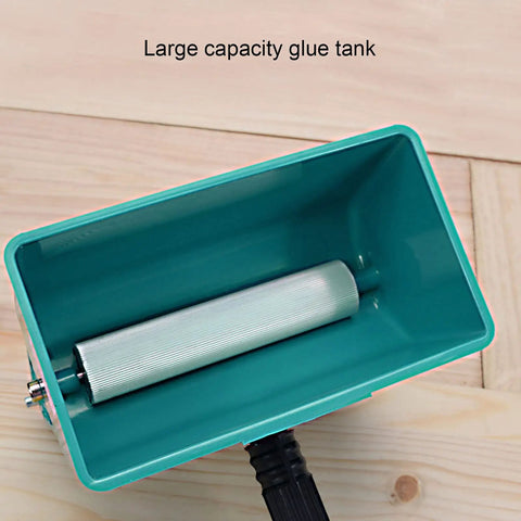 Game Changing Manual Glue Spreader And Applicator Roller showing large capacity glue tank and roller for woodworking use.